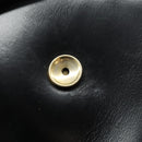 Christian Dior Shoulder Bag Leather Black Gold Auth BA7082-18