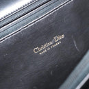 Christian Dior Shoulder Bag Leather Black Gold Auth BA7082-19