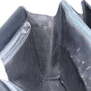 Christian Dior Shoulder Bag Leather Black Gold Auth BA7082-20