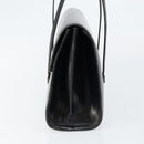 Christian Dior Shoulder Bag Leather Black Gold Auth BA7082-3