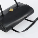 Christian Dior Shoulder Bag Leather Black Gold Auth BA7082-6