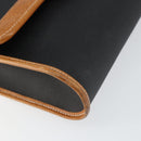 Christian Dior Shoulder Bag Leather Black Gold Auth BA7084-14