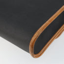 Christian Dior Shoulder Bag Leather Black Gold Auth BA7084-15