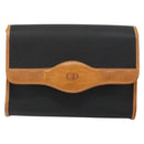 Christian Dior Shoulder Bag Leather Black Gold Auth BA7084-13