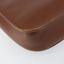 Christian Dior Shoulder Bag Leather Brown Gold Auth BA7085-17