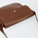 Christian Dior Shoulder Bag Leather Brown Gold Auth BA7085-6