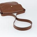 Christian Dior Shoulder Bag Leather Brown Gold Auth BA7085-7