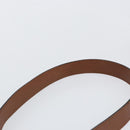 Christian Dior Shoulder Bag Leather Brown Gold Auth BA7085-14