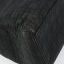 Christian Dior Lady Dior Canage Hand Bag Nylon Black Gold Auth BA7086-15