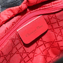 Christian Dior Lady Dior Canage Hand Bag Nylon Black Gold Auth BA7086-19