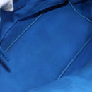 Christian Dior Canage Tote Bag Leather Blue Silver Auth BA7087-11