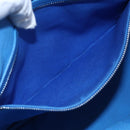 Christian Dior Canage Tote Bag Leather Blue Silver Auth BA7087-21