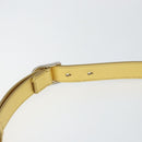 Christian Dior Hand Bag Leather 2way Gold Silver Auth BA7088-14