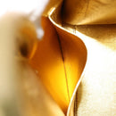 Christian Dior Hand Bag Leather 2way Gold Silver Auth BA7088-24