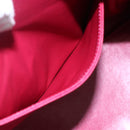 LOEWE Anagram Amazona 36 Hand Bag Leather Red Gold Auth BA7089-24