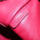 LOEWE Anagram Amazona 36 Hand Bag Leather Red Gold Auth BA7089-11