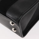 BALENCIAGA Hand Bag Leather 2way Black Silver Auth BA7090-10