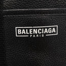 BALENCIAGA Hand Bag Leather 2way Black Silver Auth BA7090-18