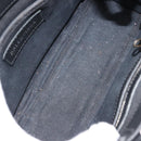 BALENCIAGA Hand Bag Leather 2way Black Silver Auth BA7090-11