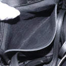 BALENCIAGA Hand Bag Leather 2way Black Silver Auth BA7090-23