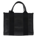 BALENCIAGA Hand Bag Leather 2way Black Silver Auth BA7090-2