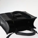 BALENCIAGA Hand Bag Leather 2way Black Silver Auth BA7090-6