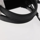 BALENCIAGA Hand Bag Leather 2way Black Silver Auth BA7090-7