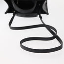 BALENCIAGA Hand Bag Leather 2way Black Silver Auth BA7090-9