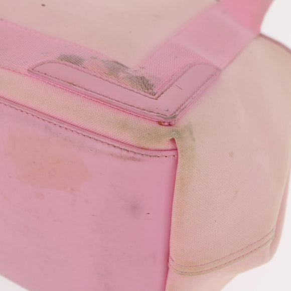 BALENCIAGA Cabas S Hand Bag Canvas Pink Auth BA7091