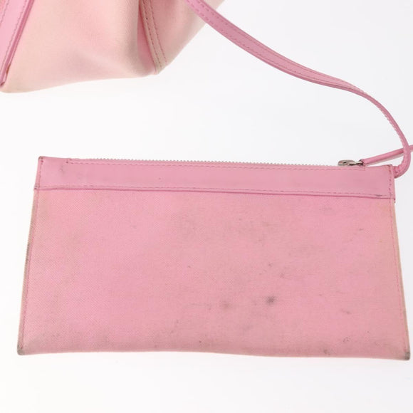 BALENCIAGA Cabas S Hand Bag Canvas Pink Auth BA7091