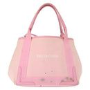 BALENCIAGA Cabas S Hand Bag Canvas Pink Auth BA7091-13