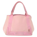 BALENCIAGA Cabas S Hand Bag Canvas Pink Auth BA7091-2