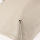 SAINT LAURENT Tote Bag Leather White Gold Auth BA7093-15