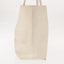 SAINT LAURENT Tote Bag Leather White Gold Auth BA7093-4