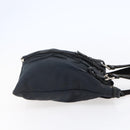 SAINT LAURENT Kahala Tote Bag Canvas Black Silver 123435 Auth BA7095-4