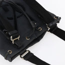 SAINT LAURENT Kahala Tote Bag Canvas Black Silver 123435 Auth BA7095-6