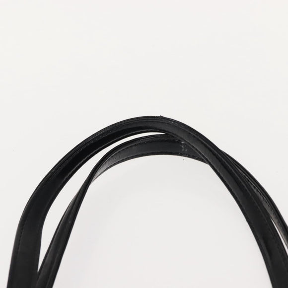 SAINT LAURENT Tote Bag Enamel nylon Red Silver Auth BA7096