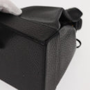 Gianni Versace Pouch Leather Black Gold Auth BA7106-16