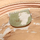 GUCCI Shoulder Bag Suede Leather Green Gold Auth BA7108-17