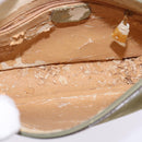 GUCCI Shoulder Bag Suede Leather Green Gold Auth BA7108-10