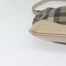 BURBERRY Nova Check Shoulder Bag PVC Khaki Auth BA711-10