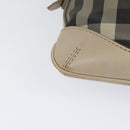 BURBERRY Nova Check Shoulder Bag PVC Khaki Auth BA711-12