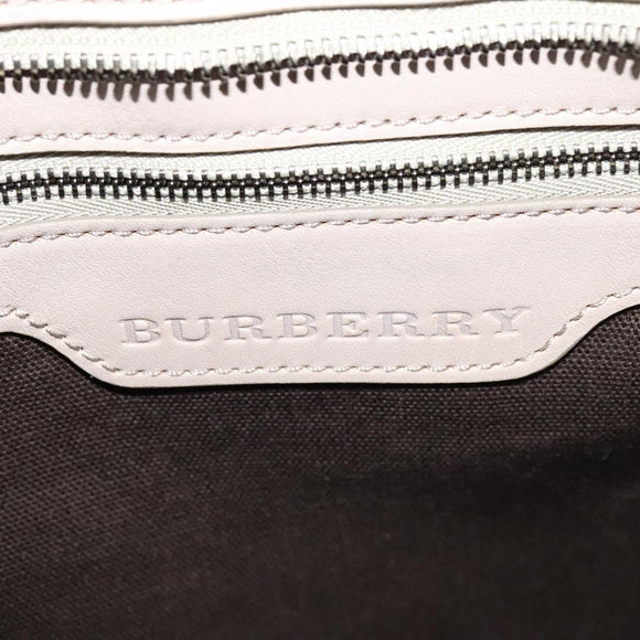 BURBERRY Nova Check Shoulder Bag PVC Khaki Auth BA711