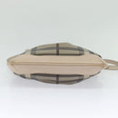 BURBERRY Nova Check Shoulder Bag PVC Khaki Auth BA711-5