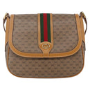 GUCCI Micro GG Supreme Web Sherry Line Bag PVC Beige 001 115 0914 Auth BA7111-13