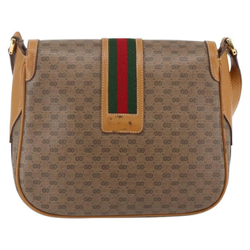 GUCCI Micro GG Supreme Web Sherry Line Bag PVC Beige 001 115 0914 Auth BA7111 - 0