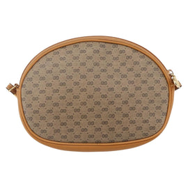GUCCI Micro GG Supreme Shoulder Bag PVC Beige Gold 007 89 1113 Auth BA7112 - 0