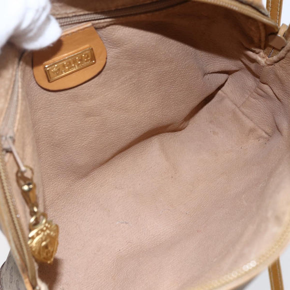 GUCCI Micro GG Supreme Shoulder Bag PVC Beige Gold 007 104 4916 Auth BA7113