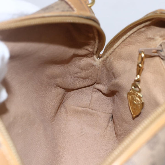 GUCCI Micro GG Supreme Shoulder Bag PVC Beige Gold 007 104 4916 Auth BA7113