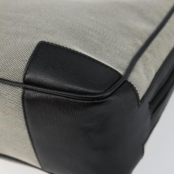 GUCCI Hand Bag Canvas Gray Gold 001 5155 Auth BA7115